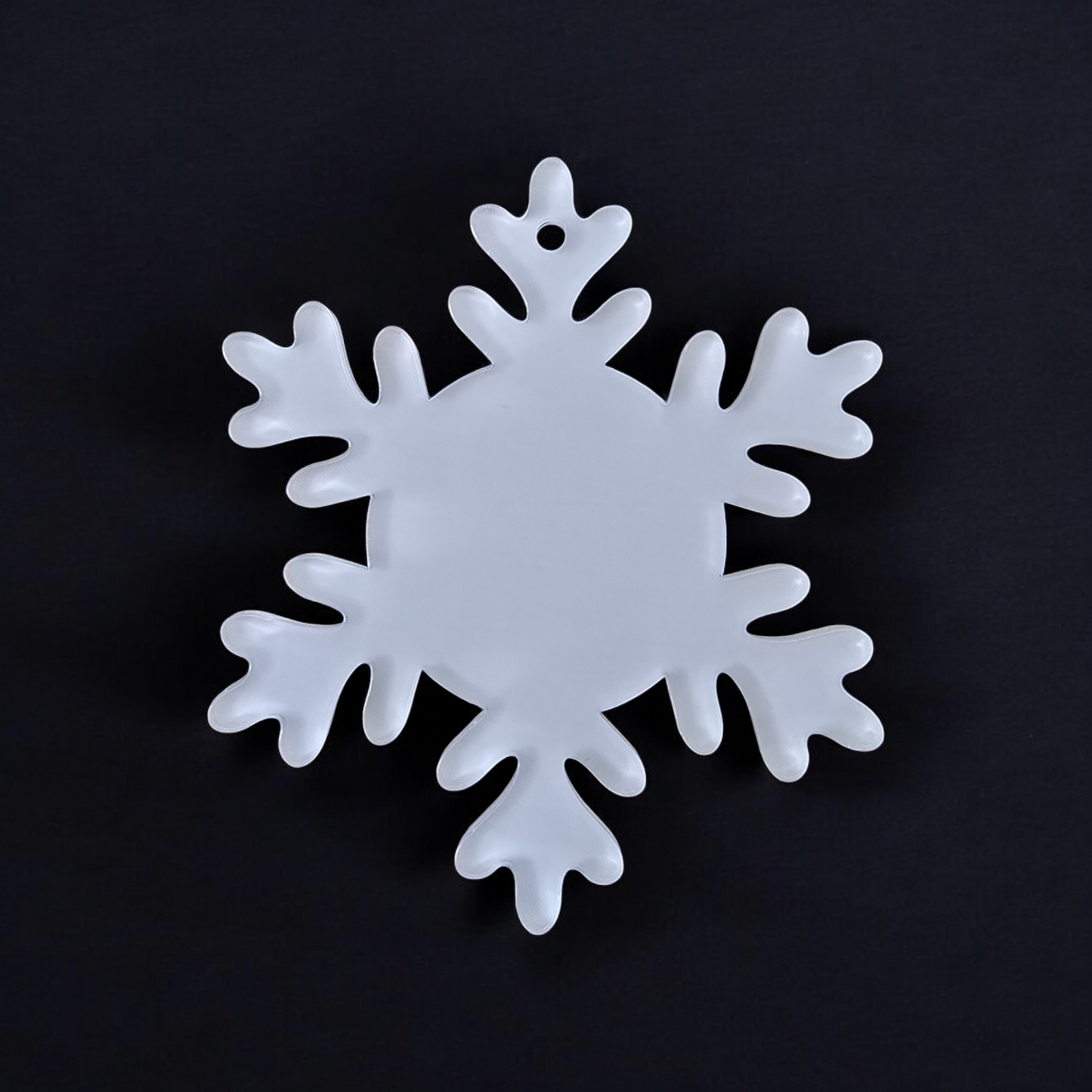 Premium Sublimation Coated Snowflake Acrylic Bauble Christmas Tree Decoration