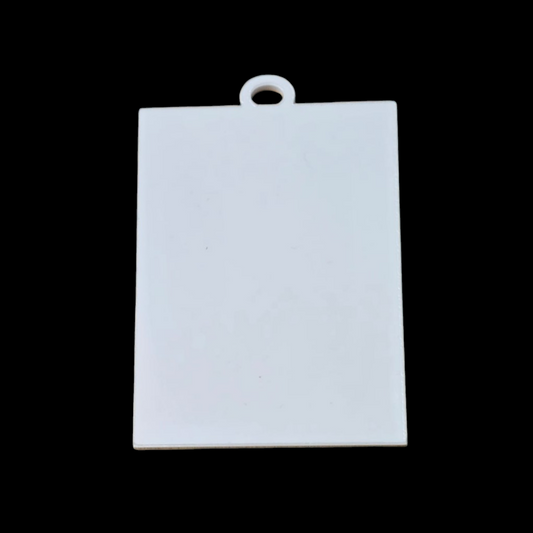 Premium Sublimation Coated Acrylic Rectangle Photo hanging tag - Mackie Direct