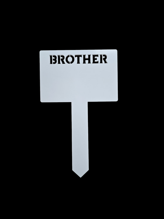 Brother Acrylic Grave Marker - Mackie Direct