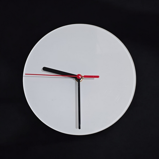 Premium Sublimation Coated Acrylic Wall Clock - Round - Mackie Direct