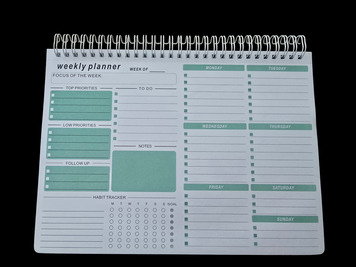 Notebook Planner for Sublimation