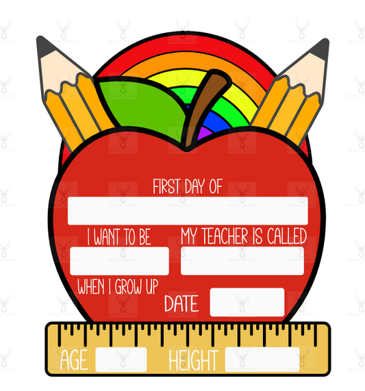 Back to School Board Design - digital download only - Mackie Direct