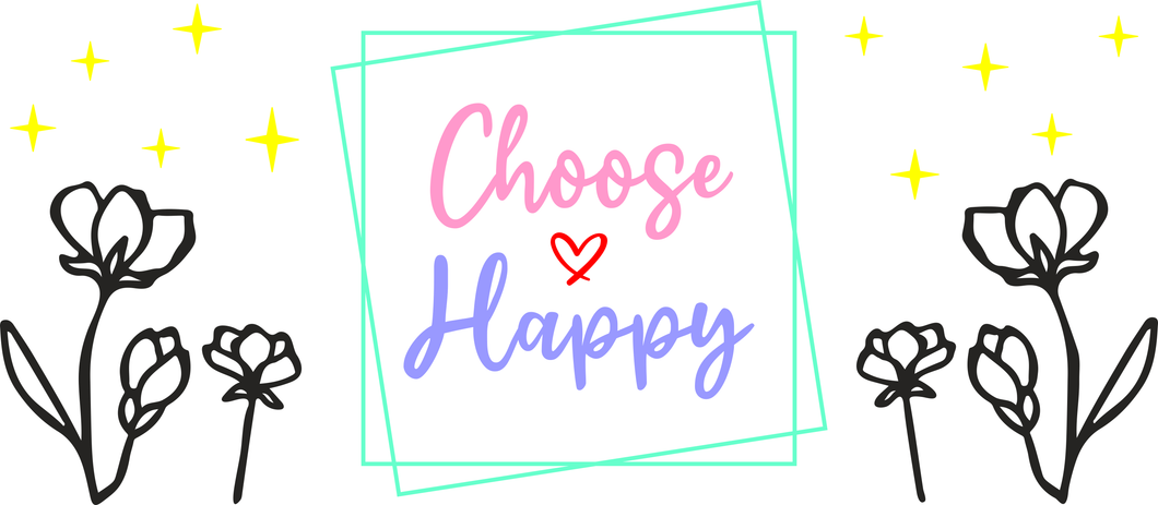 UVDTF 16oz Libbey Glass Wrap - Choose Happy