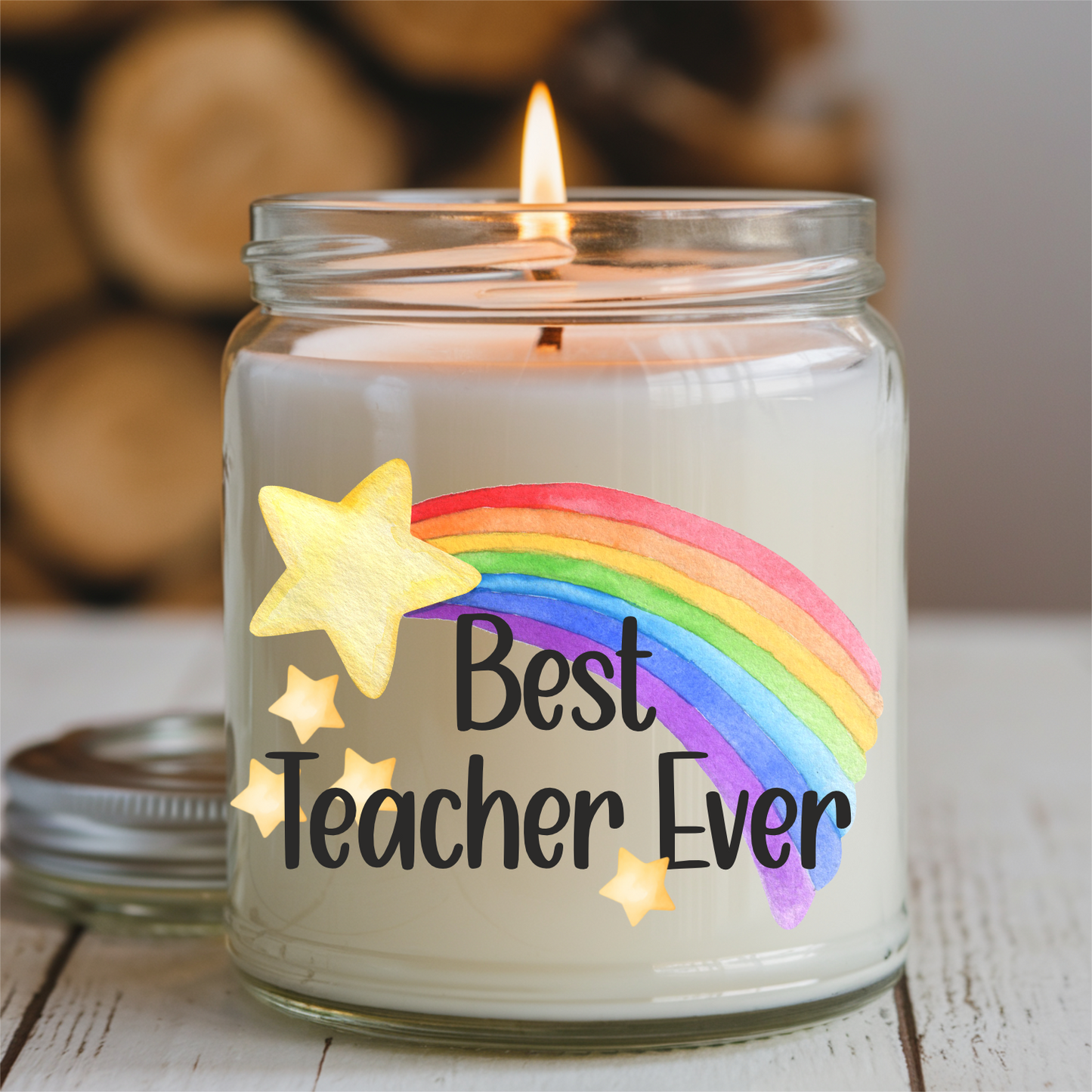 UVDTF Teacher Star Rainbow