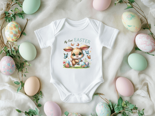 DTF My First Easter - Bunny with Butterflies - Mackie Direct