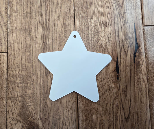 Acrylic Large Star Hanging Decoration - Mackie Direct