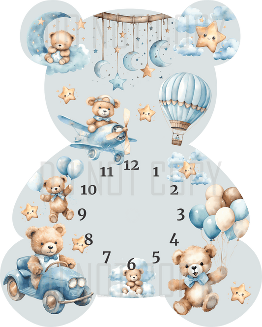 Teddy Clock Design - Digital Download Only - Mackie Direct