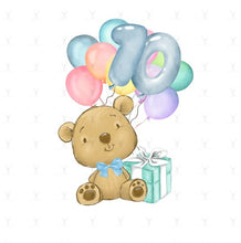 Load image into Gallery viewer, Birthday Bear Numbers Design
