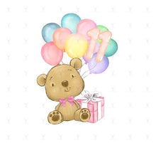 Load image into Gallery viewer, Birthday Bear Numbers Design
