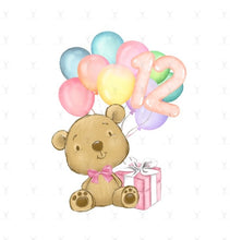 Load image into Gallery viewer, Birthday Bear Numbers Design
