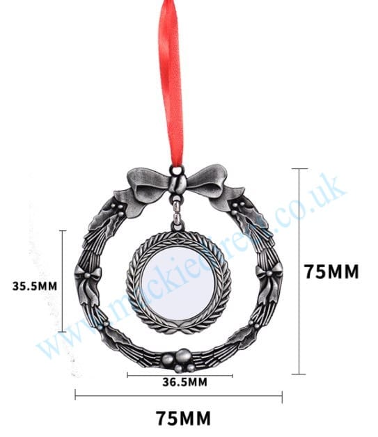 Sublimation Wreath Tree Ornaments