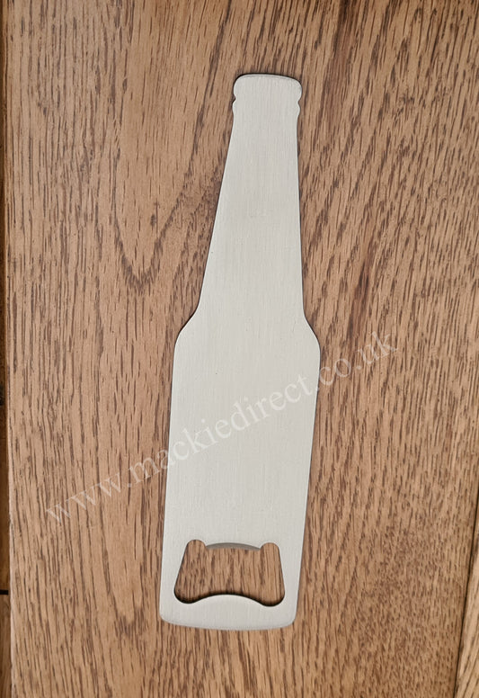 Metal Silver Bottle Shaped bottle opener - Mackie Direct