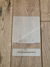 Load image into Gallery viewer, Clear Acrylic Square Table top Sign
