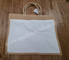 Load image into Gallery viewer, Jute Bag with Sublimation Pocket
