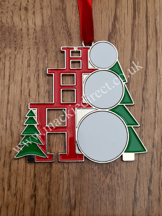 HoHoHo Sublimation Tree Decoration - Mackie Direct