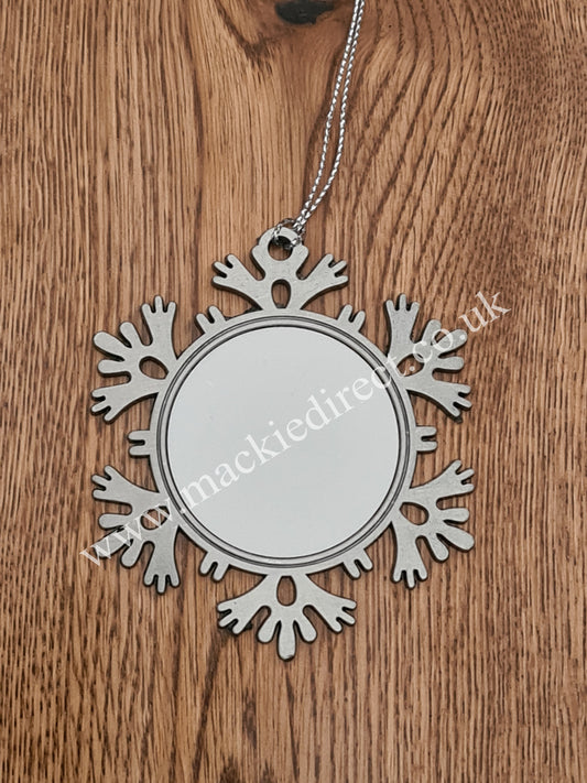 Snowflake Sublimation Decoration - Mackie Direct