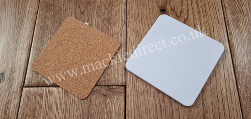 Sublimation MDF – Tagged Coaster– Mackie Direct