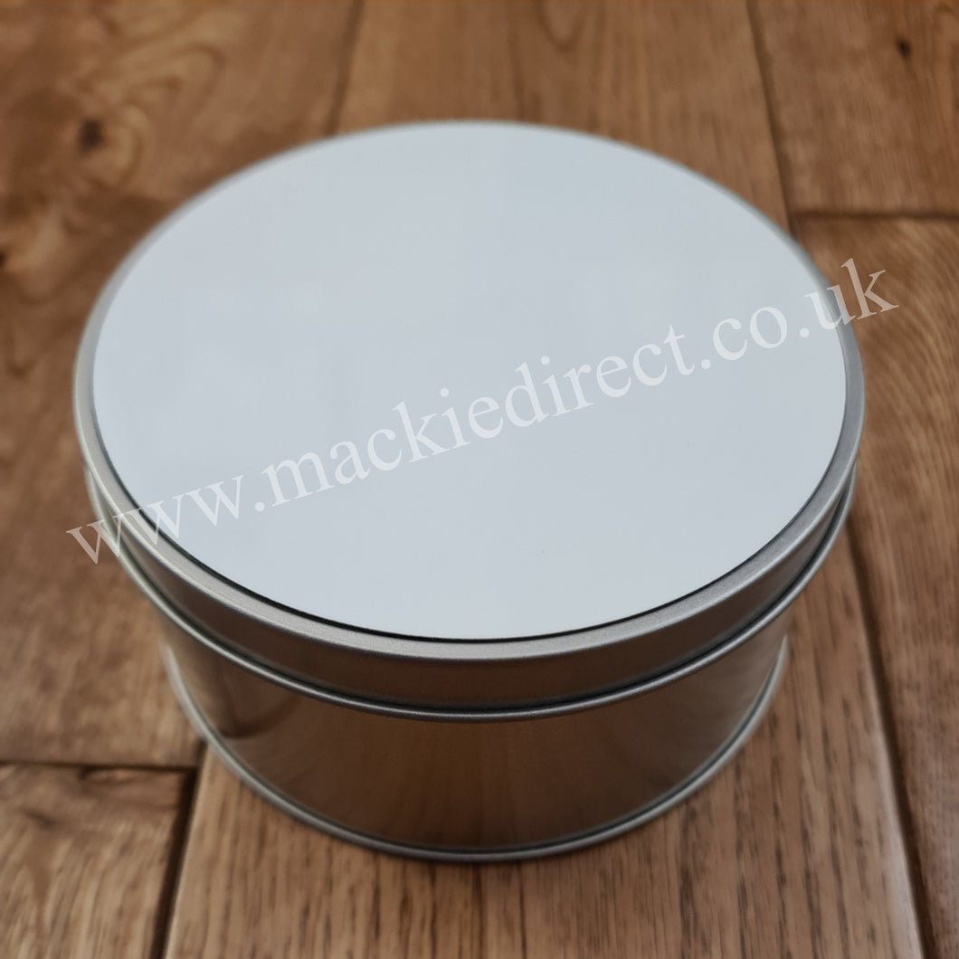 Round Tin with Sublimation Panel