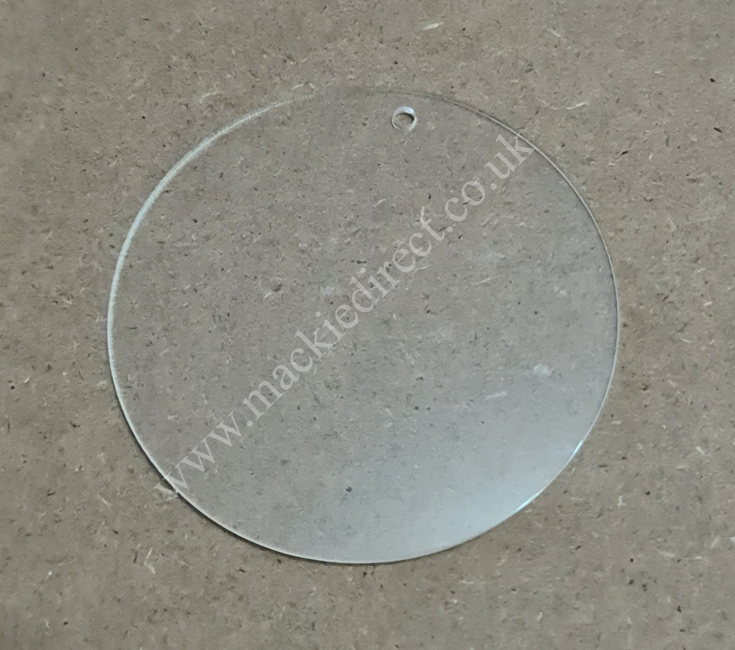 2mm Clear Acrylic 70mm Disc