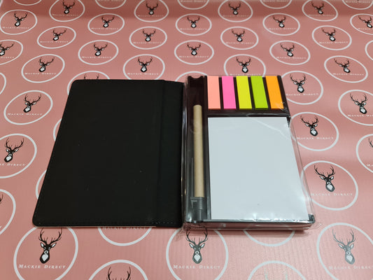 Sublimation Sticky Notepad Desk Tidy Set-Mackie Direct