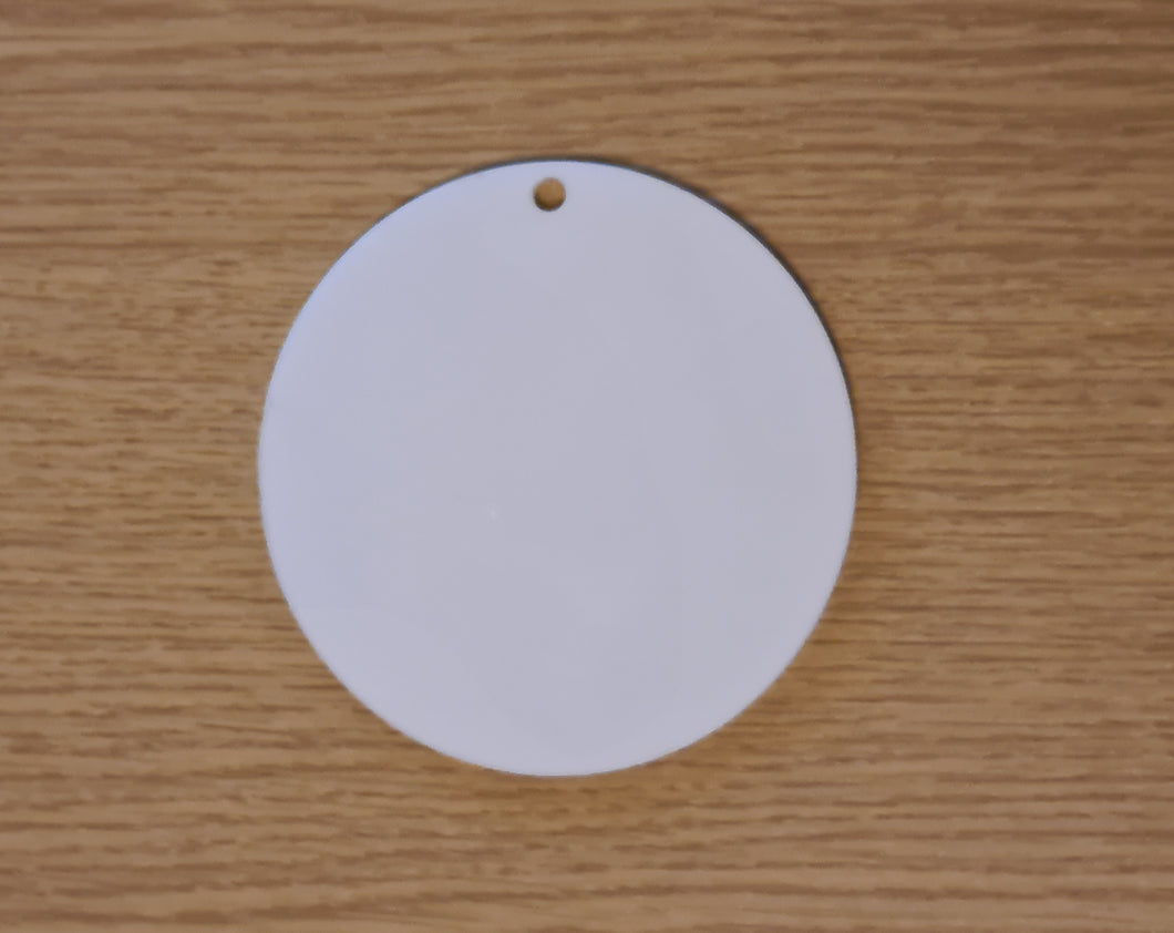 White Acrylic Hanging Disc