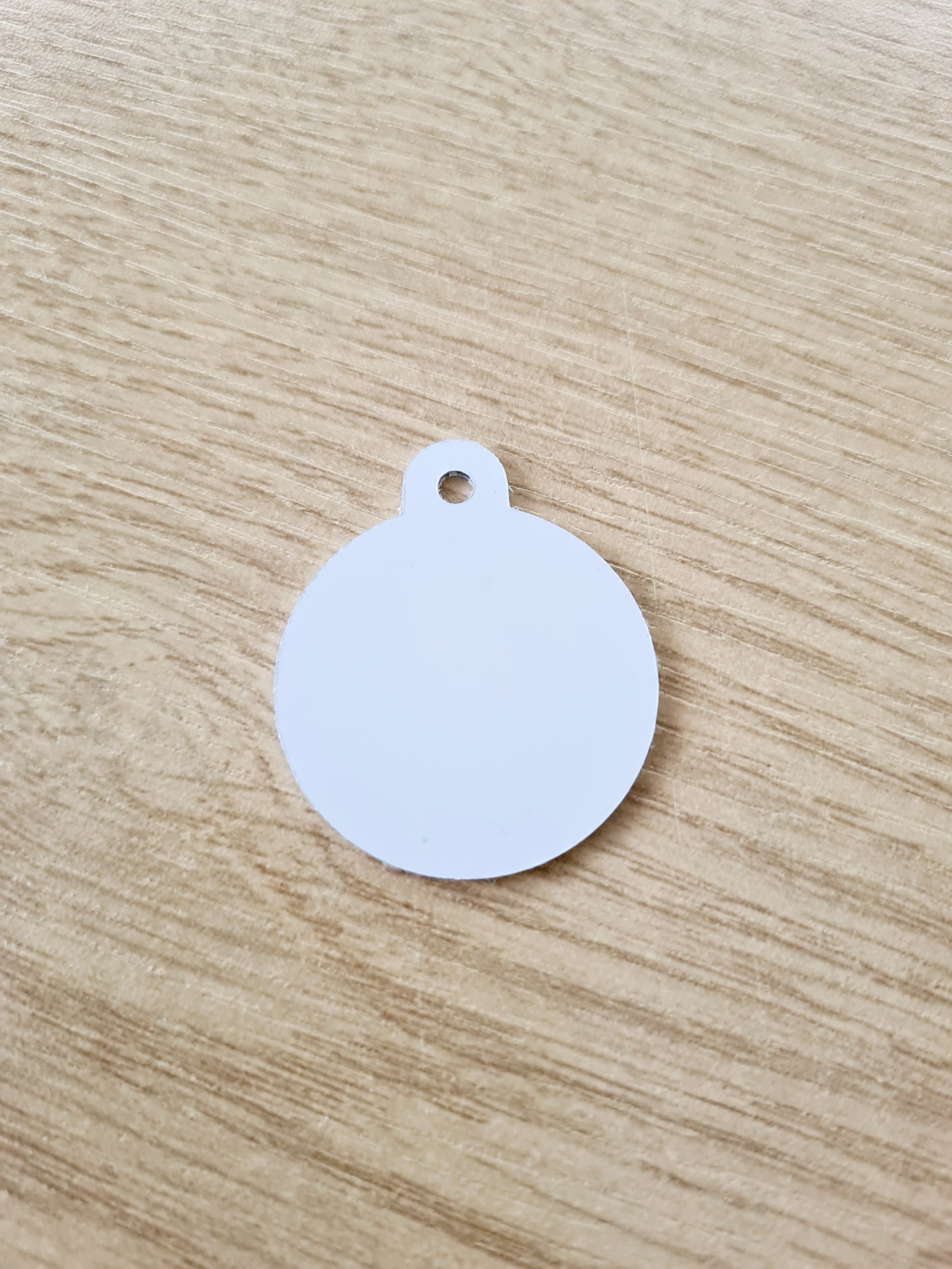 Metal Double Sided Sublimation Round Dog Tag / Keyring