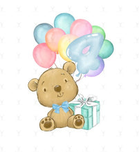 Load image into Gallery viewer, Birthday Bear Numbers Design
