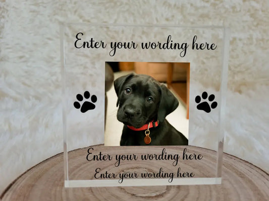 UV Printed Pet Photo Acrylic Block - Mackie Direct