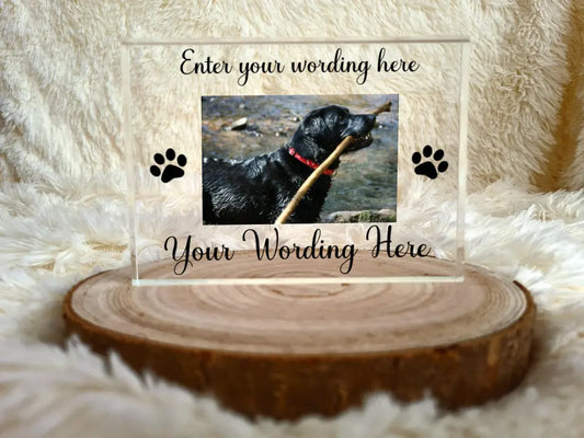 UV Printed Rectangle Pet Photo Block - Mackie Direct