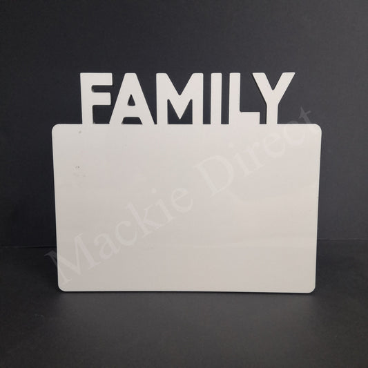 Sublimation MDF 'Family' Photo Panel - Mackie Direct