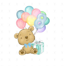 Load image into Gallery viewer, Birthday Bear Numbers Design
