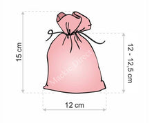 Load image into Gallery viewer, Pink Satin Tooth Fairy/Wedding Favour Bags
