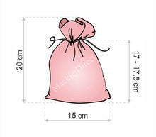 Load image into Gallery viewer, Pink Satin Tooth Fairy/Wedding Favour Bags
