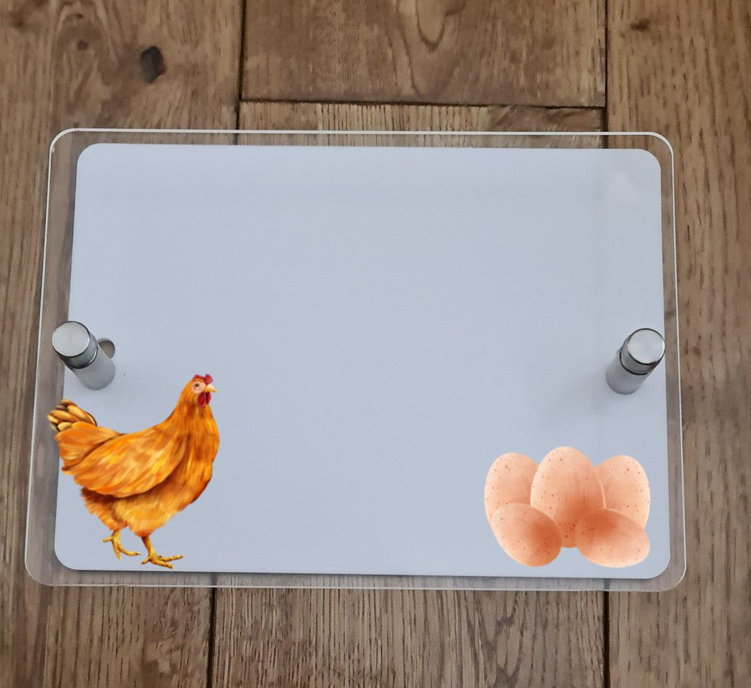 UV Printed House Wall Sign - Chicken