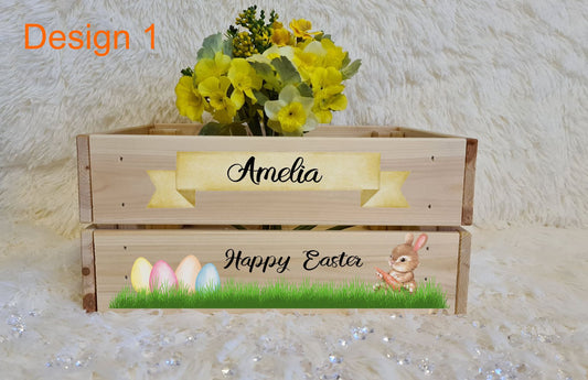 UV Printed Easter Wooden Crate - Fully Personalised