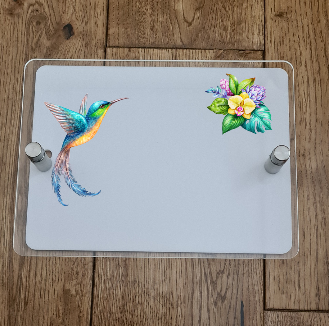 UV Printed House Wall Signs - Hummingbirds