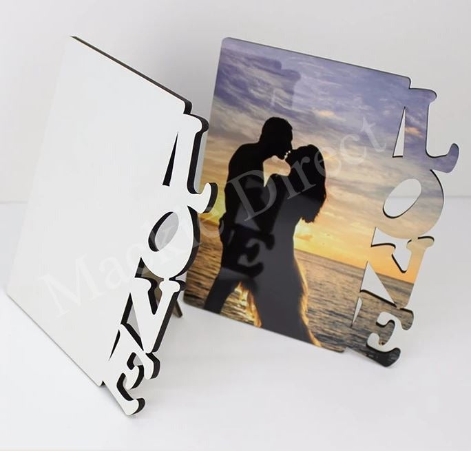 Sublimation MDF 'Love' Photo Panel