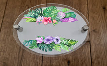 Load image into Gallery viewer, UV Printed Oval House Wall Sign - Floral
