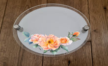 Load image into Gallery viewer, UV Printed Oval House Wall Sign - Floral - Fully Personalised
