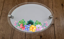 Load image into Gallery viewer, UV Printed Oval House Wall Sign - Floral - Fully Personalised
