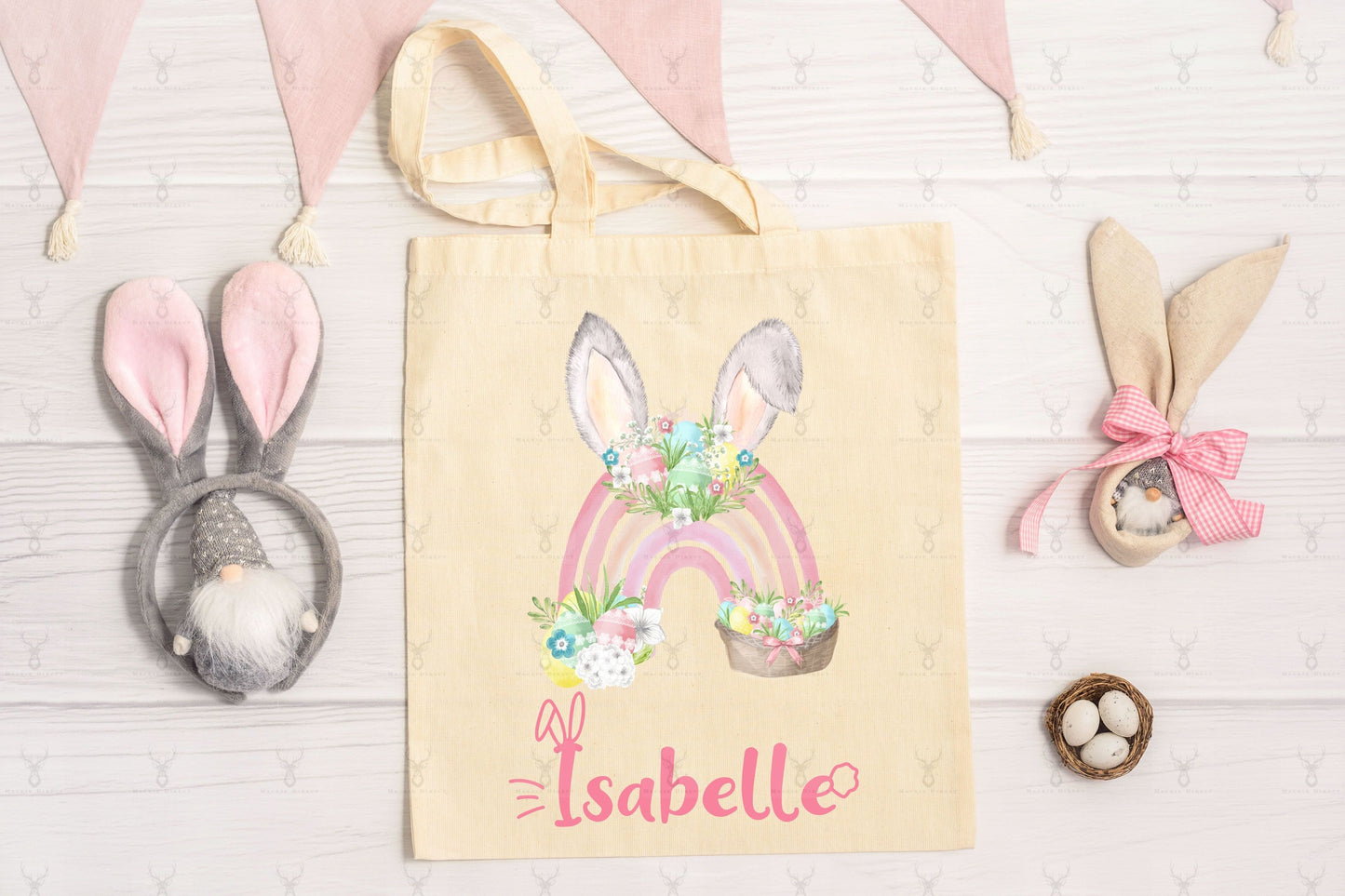 Easter Bunny Rainbow Ears Design