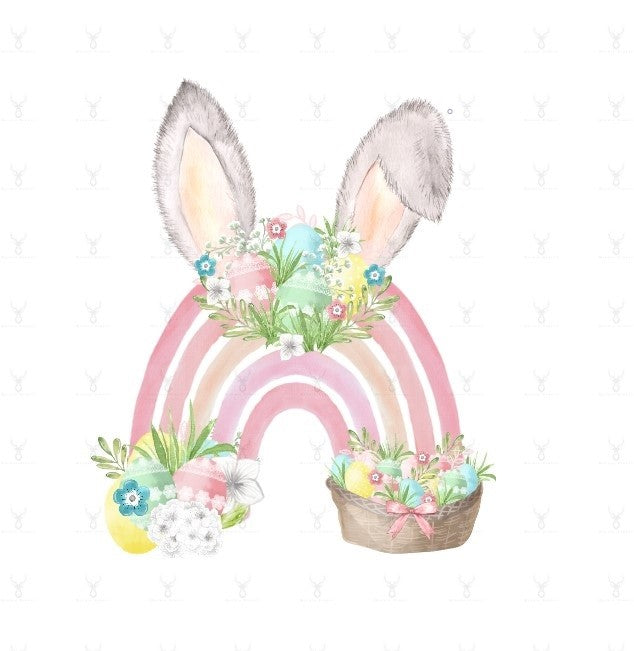 Easter Bunny Rainbow Ears Design