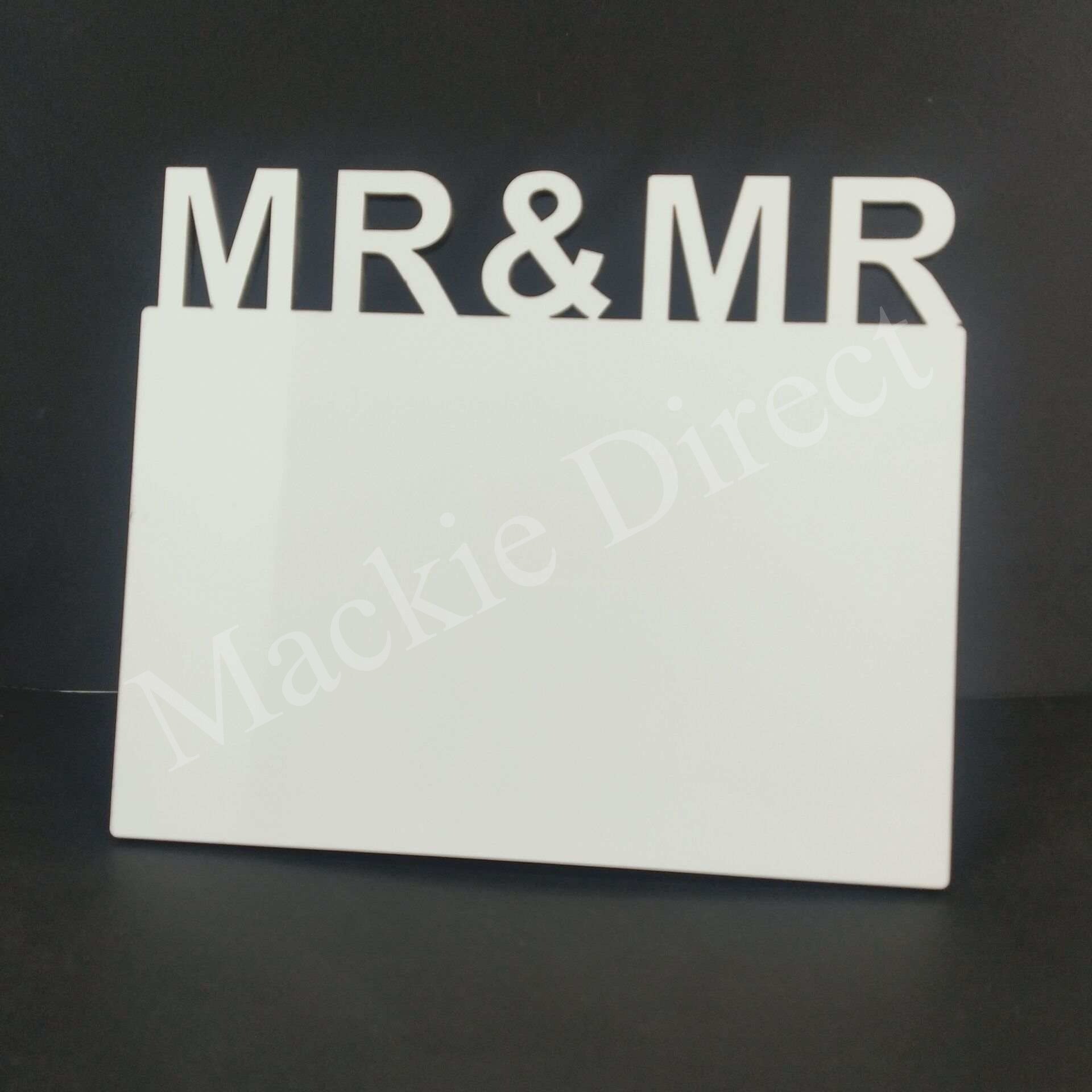 Sublimation MDF 'Mr & Mr' Photo Panel - Mackie Direct